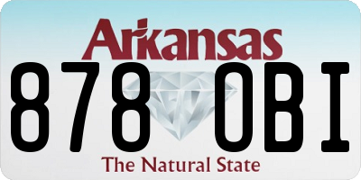 AR license plate 878OBI