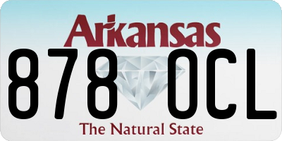 AR license plate 878OCL