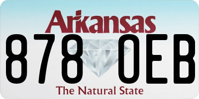 AR license plate 878OEB