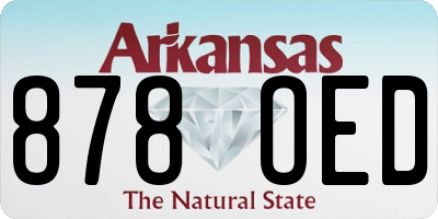 AR license plate 878OED