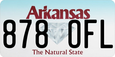 AR license plate 878OFL