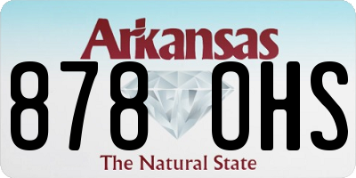 AR license plate 878OHS