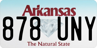 AR license plate 878UNY