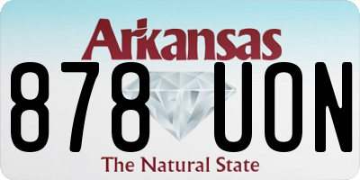 AR license plate 878UON