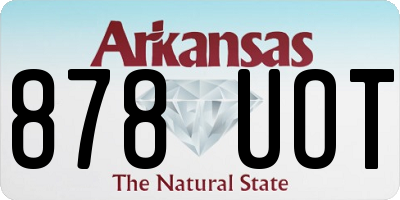 AR license plate 878UOT