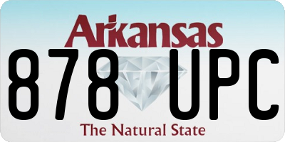 AR license plate 878UPC