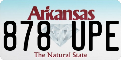 AR license plate 878UPE