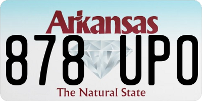 AR license plate 878UPO