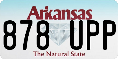 AR license plate 878UPP