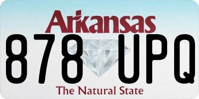 AR license plate 878UPQ