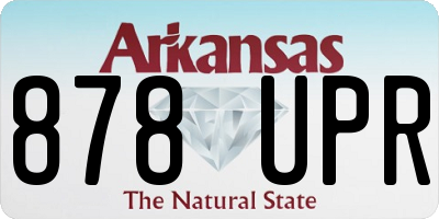 AR license plate 878UPR