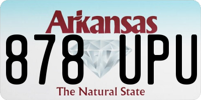 AR license plate 878UPU