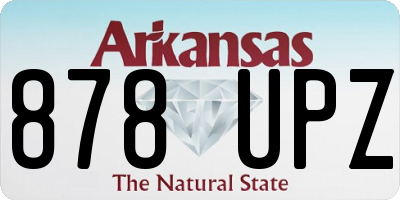 AR license plate 878UPZ