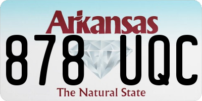 AR license plate 878UQC