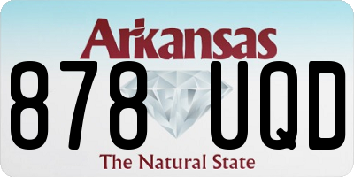 AR license plate 878UQD