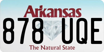 AR license plate 878UQE