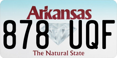 AR license plate 878UQF