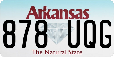 AR license plate 878UQG