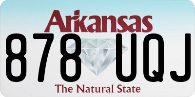 AR license plate 878UQJ