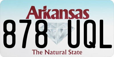 AR license plate 878UQL