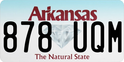 AR license plate 878UQM