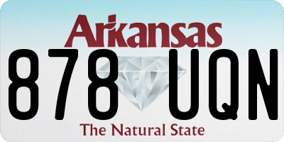 AR license plate 878UQN