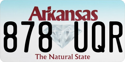 AR license plate 878UQR