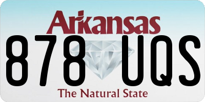 AR license plate 878UQS