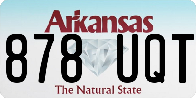 AR license plate 878UQT