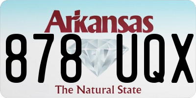 AR license plate 878UQX