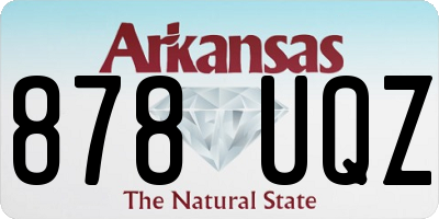 AR license plate 878UQZ