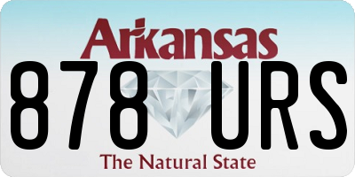 AR license plate 878URS