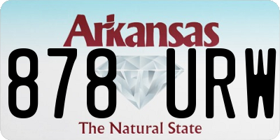 AR license plate 878URW