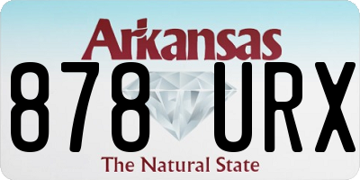 AR license plate 878URX