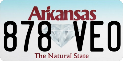 AR license plate 878VEO