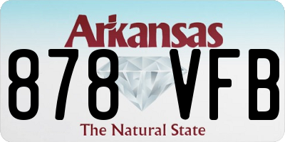 AR license plate 878VFB