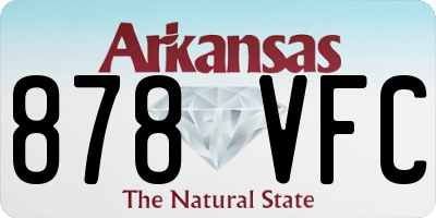 AR license plate 878VFC