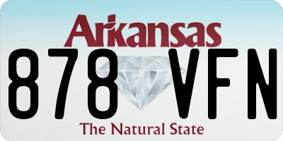 AR license plate 878VFN