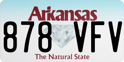 AR license plate 878VFV
