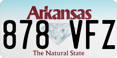 AR license plate 878VFZ