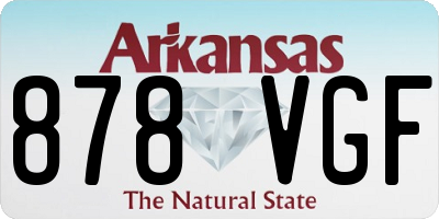 AR license plate 878VGF