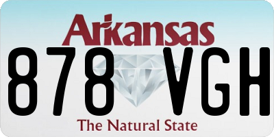 AR license plate 878VGH