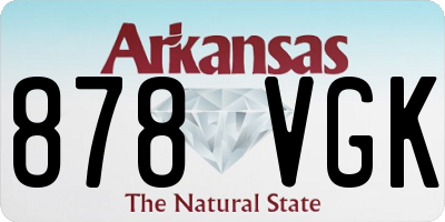 AR license plate 878VGK