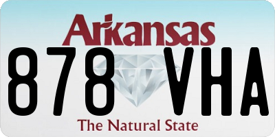 AR license plate 878VHA