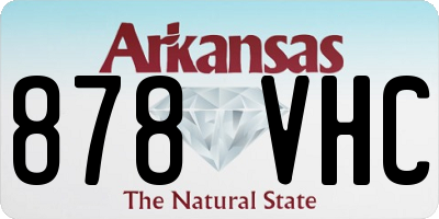 AR license plate 878VHC