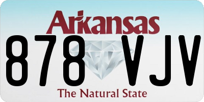 AR license plate 878VJV