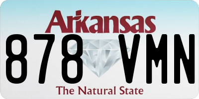 AR license plate 878VMN