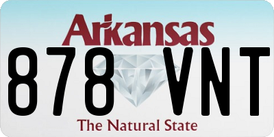 AR license plate 878VNT