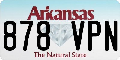 AR license plate 878VPN