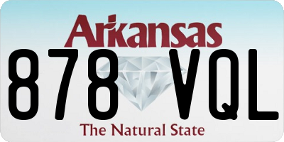 AR license plate 878VQL